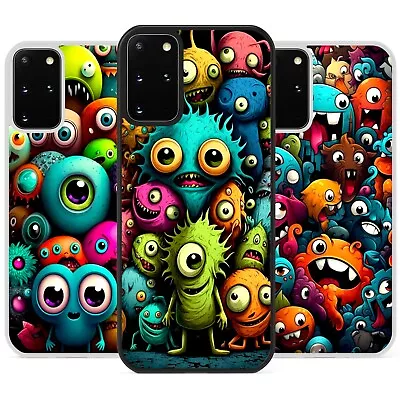 Cute Monsters Pattern Colorful Phone Case Cover For Samsung Galaxy Kawaii Gift • £6.79