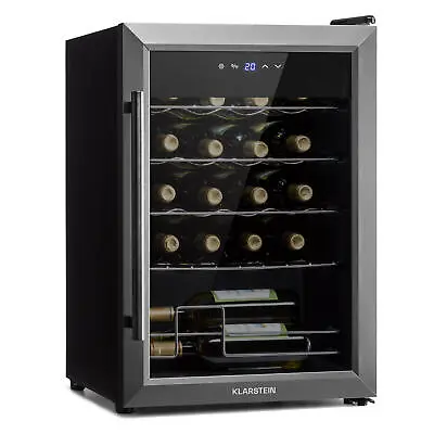 £271.66 • Buy Wine Cooler Fridge Refrigerator Bar Drinks 53 L 20 Bottles Touch Control Black 