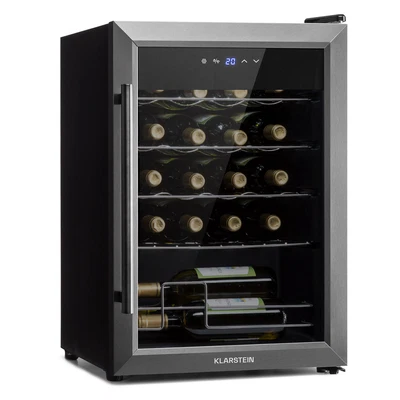 £271.66 • Buy Wine Cooler Fridge Refrigerator Bar Drinks 53 L 20 Bottles Touch Control Black 