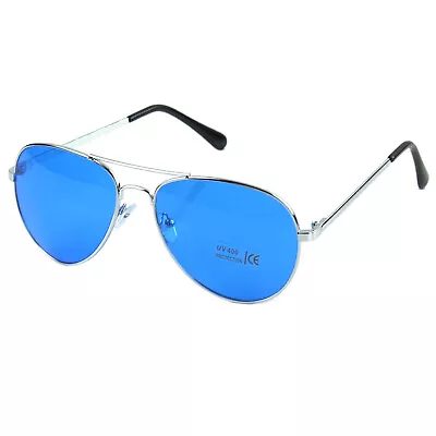 New Fashion Mens Womens Aviator Sunglasses Metal Frame Retro Vintage Pilot • $7.15