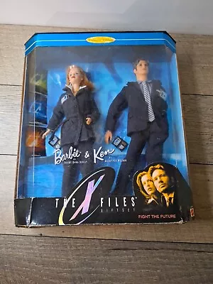 RARE 1998 Barbie Ken The X-Files Giftset Collector Edition Scully & Mulder 19630 • $49.99