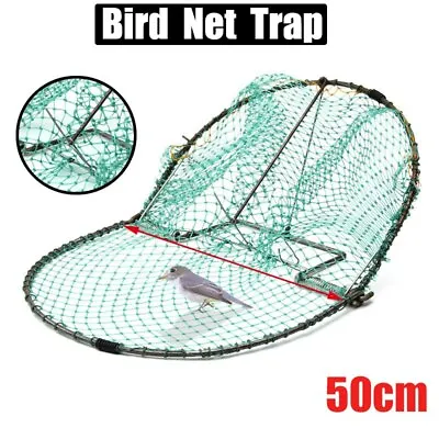 $31.99 • Buy Bird Net Cage Effective Quail Humane Live Trap Hunting Catch Sparrow Bird Pigeon