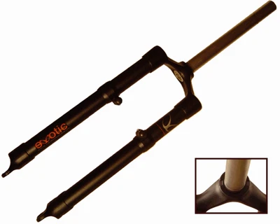 $142.61 • Buy EXotic Rigid Lightweight Alu Fork, 1 Inch Steerer Disc & V Brake 44.5cm 26 Inch