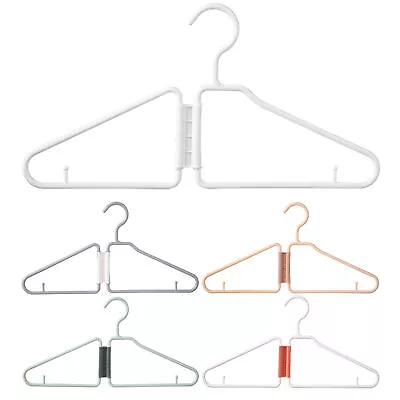 Foldable Coat Hangers Clothes Travel Folding Slotted Plastic Drying Rack 1PCS • $9.53