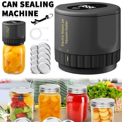 Vacuum Sealer Machine Food Storage Saver Electric Mason Jar Vacuum Sealer Kit • $19.99