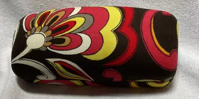 Vera Bradley Sunglasses Or Eyeglasses Case Puccini Brown Yellow Pink White New • $13.99