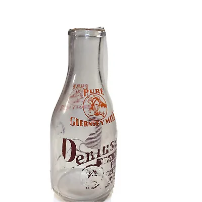 Vintage Penisula Dairy Newport News Va Glass Quart Milk Bottle Rare • $39.99