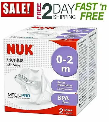 £8.72 • Buy NUK Medic Pro Genius Newborn Dummies, 0-2 Months, BPA Free (Pack Of 2)