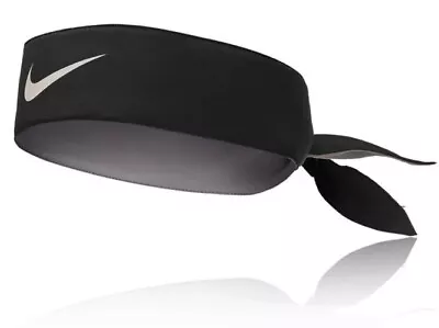 £14.49 • Buy Nike Tie Headband Bandana Dri Fit Su22 Tennis Sports Nadal Black Official