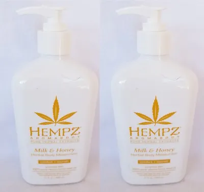 $38.99 • Buy 2-PACK Hempz Milk And Honey Aromabody Herbal Body Moisturizer Lotion 17 Oz