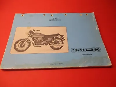 Oem Original Moto Guzzi Parts Catalog Manual 1979 850 T3 • $49.99