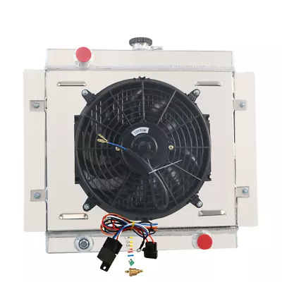 3-Row Radiator+Shroud Fan+Relay Fit Ford 1968-1980 Escort MK1 MK2 Pinto RS2000 • $259