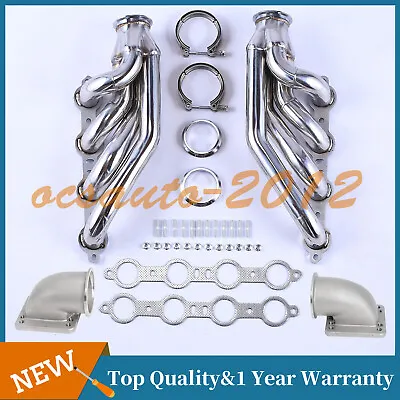 $229 • Buy Turbo Exhaust Manifold Headers For LS1 LS6 LSX GM V8+Elbows T3 T4 To 3.0  V Band