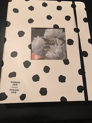 $4.95 • Buy Kate Spade New York 2018-2019 13 Month Planner, Hardcover Agenda Spotty Dot