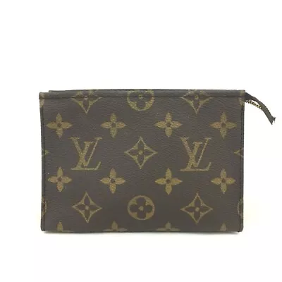 Louis Vuitton Monogram Poche Toilette 15 Cosmetics Pouch Purse/3Y0456 • £0.80