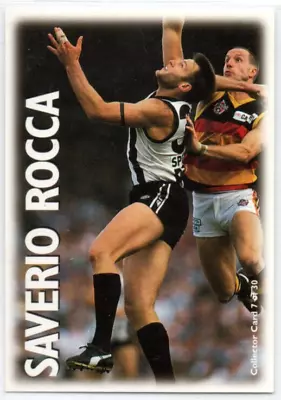 1996 AFL OPTUS VISION PRO SQUAD CARD - 7 Saverio ROCCA (COLLINGWOOD) • $15