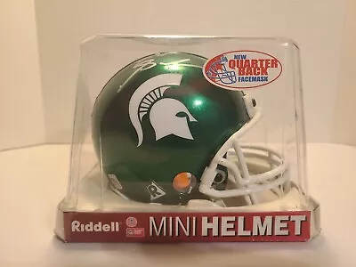 Michigan State Spartans Riddell Mini Helmet Autographed Jeff Smoker #9 Msu Ncaa  • $69.99