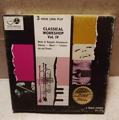 ~3 Hrs Music Of Respighi Strauss Mozart  Reel To Reel  Tape Very Good Condition~ • $19.95