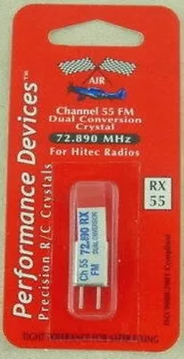 72Mhz Channel 55 Dual Conversion FM Receiver Crystal For Hitec Radios 72.890Mhz • $9.51