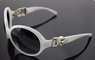 RARE Genuine D&G Dolce & Gabbana Pearl Grey Crystal Sunglasses DG 6030 B 694/8G • $249.95