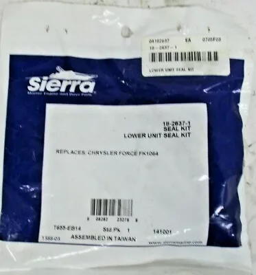 Chrysler Force Mercury Sierra Lower Unit Gearcase Seal Kit 18-2637-1 • $54.66