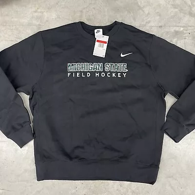 Nike Michigan State Field Hockey Mens Large Black Sweatshirt NWT • $25.49