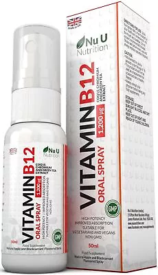 Vitamin B12 Spray 1200 Mcg 50ml Spray (not Tablets Or Capsules) 100% Guaranteed • £13.97