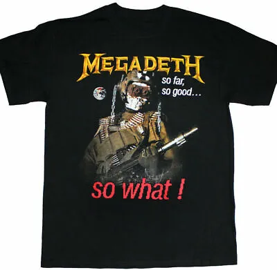 Megadeth So FarSo GoodSo What 1988 Shirt Black Men All Size S577 • $18.04