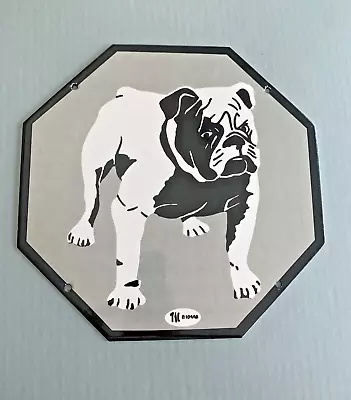 Vintage Mac Trucks Bulldog Dog Semi Porcelain Dealership Gas Station Motor Sign • $0.99