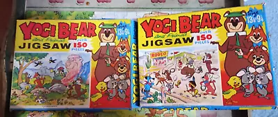 2 X Vintage Retro Yogi Bear 150+ Piece Jigsaws - Complete • £5