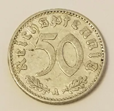 German 1940 50 Reich Pfennig Coin • £5