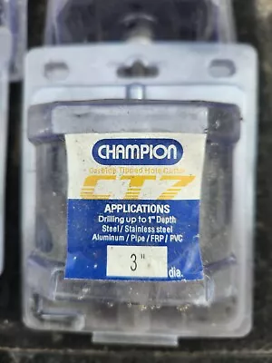 Champion 3  Metal Cutting Carbide Tooth Hole Saw Lot Of 2 • $30