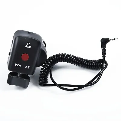 2.5mm Black Wired Camcorder Zoom Remote Control For Canon Sony Lanc Camera • £26.56