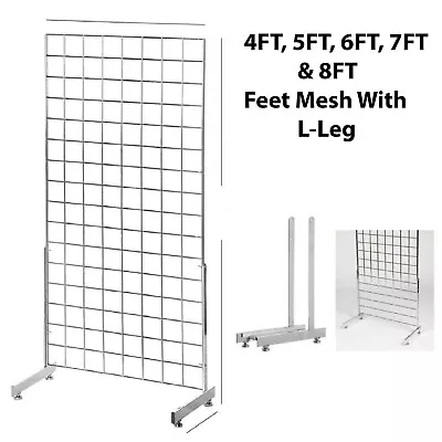 Mesh And L-legs Grid Mes Mesh L-shaped Support Leg Retail Grid Display Panel New • £27.94