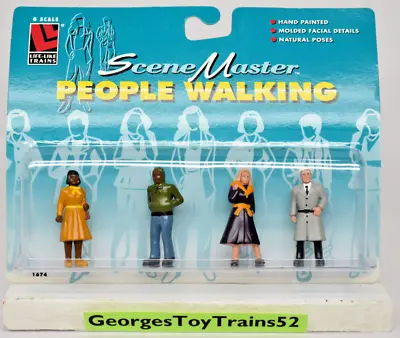 Life-like Scene Master G Ga 1:29 Scale People Walking 4-pack 1674 Nip Msrp $12 • $11