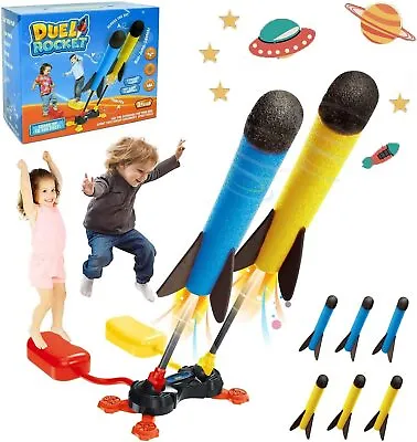 $64.31 • Buy Step Powered Stomp Foam Rockets STEM With Fun Duel Toy Launcher For Kids