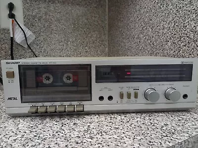 Vintage Sharp RT-100 Stereo Cassette Deck Metal Dolby  • $35