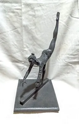 Marcel Jovine Gymnast Statue 1984 Olympics Figural Pewter Sculpture Vintage Art  • $39.99