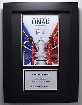 2012 FA Cup Final A4 Photo Match Programme Display Football Chelsea Gift • £10.99