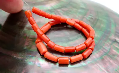 Gorgeous Gemmy Aaaaa Italian Mediterranean Bright Gemmy Red Coral Branch Beads • $52