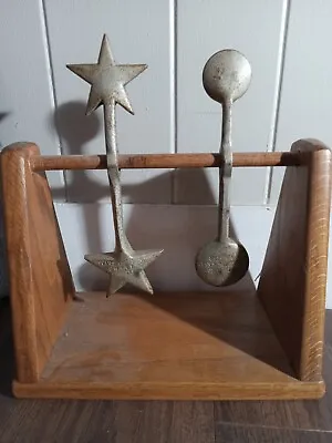 Carnival Shooting Gallery-Style Target - Cast Iron - Bird Star Circle - Vintage • $220