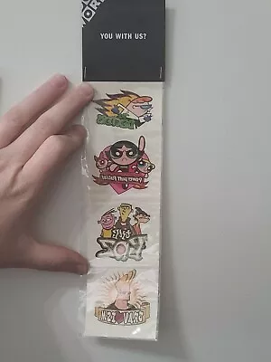 Vintage Cartoon Network Tattoos Powderpuff Dexter Johnny Bravo Ed Edd N Eddy  • $4.99