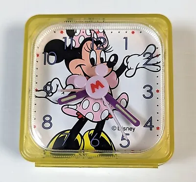 Mickey's Stuff For Kids One Piece Of Clear Yellow Clock Minnie Mouse • £37.95