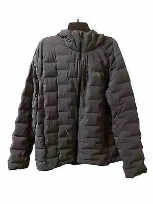 Mountain Hardwear Down Jacket Coat Stretchdown Hoodie Men's Gray XXL • $155