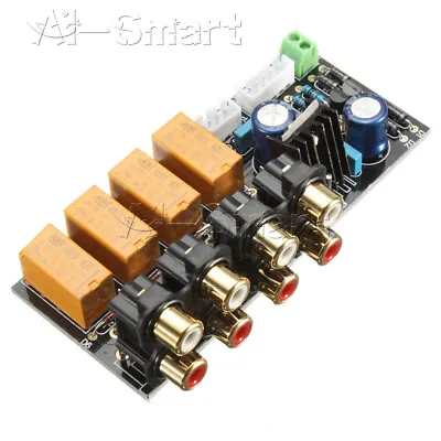 4 CH Audio Input Signal Selector Relay Board / Signal Switching Amplifier Board • £17.38