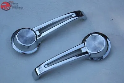 61-64 Chevy Impala Interior Inside Chrome Door Pull Handles Set Kit Pair New • $66.97