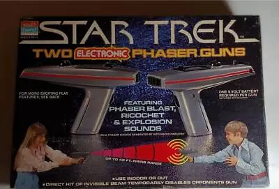 Star Trek Two Electronic Phaser Guns 1979 South Bend Mib • $124.50