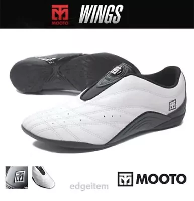 MOOTO WINGS Taekwondo Shoes Two Tone (White & Black) Size KOR 260 US 7.5 • $55