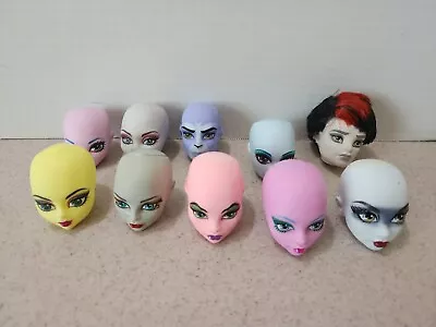 LOT OF 10 Monster High Create-a-Monster  Heads USED  • $29.99