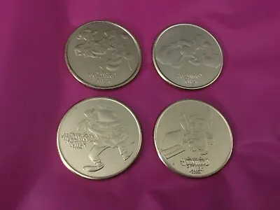 Disney World 2024 Medallion 4 Coin Set - Tower Of Terror Mickey Stitch Goofy • $36.49